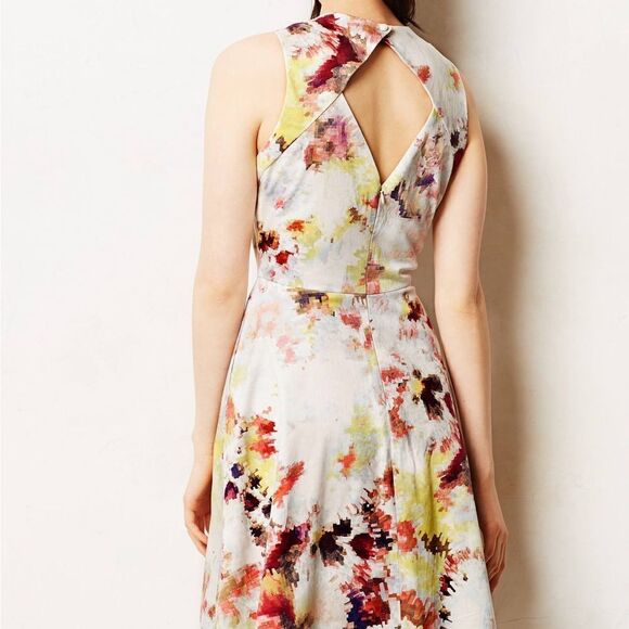 Anthropologie Hunter Bell Kukka Sleeveless Keyhole Tea Dress Sz 0 - Picture 2 of 9
